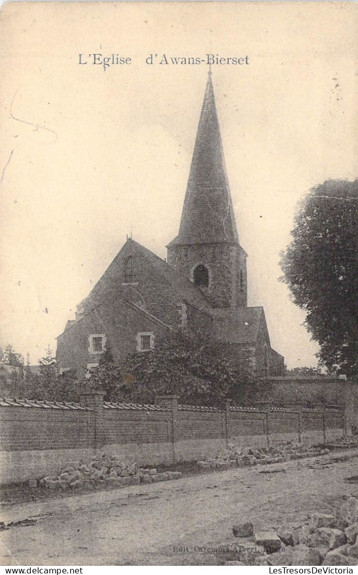 BELGIQUE - AWANS BIERSET - L'Eglise - Carte Postale Ancienne - Awans