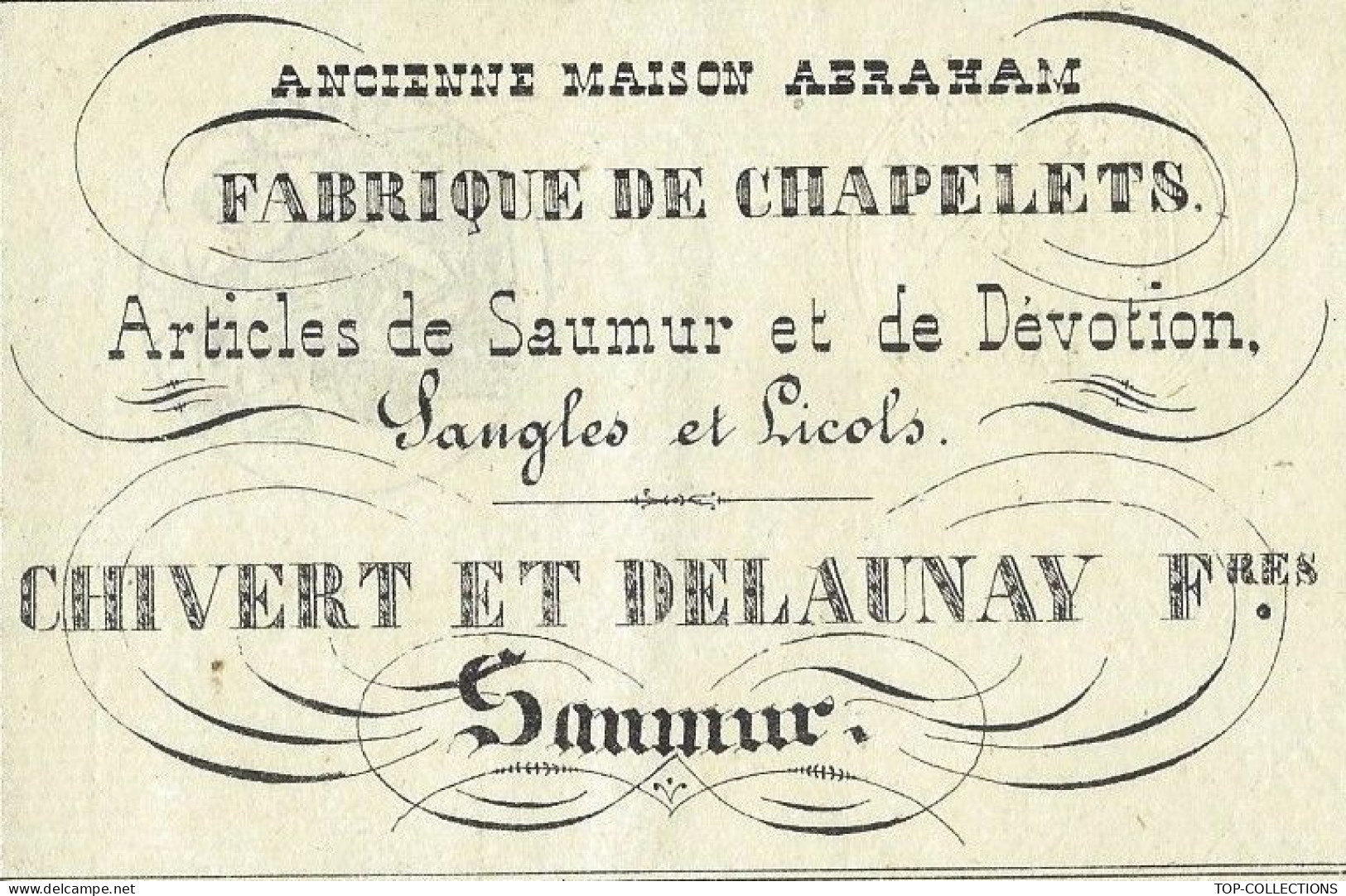 1850 LETTRE DE VOITURE ROULAGE TRANSPORT  Saumur Chivert & Delaunay Fabrique De Chapelets  « patenotriers » => Montlieu - 1800 – 1899