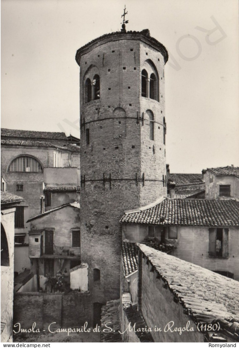 CARTOLINA  IMOLA,EMILIA ROMAGNA-CAMPANILE DI S.MARIA IN REGOLA (1180)-STORIA,MEMORIA,CULTURA,BELLA ITALIA,NON VIAGGIATA - Imola