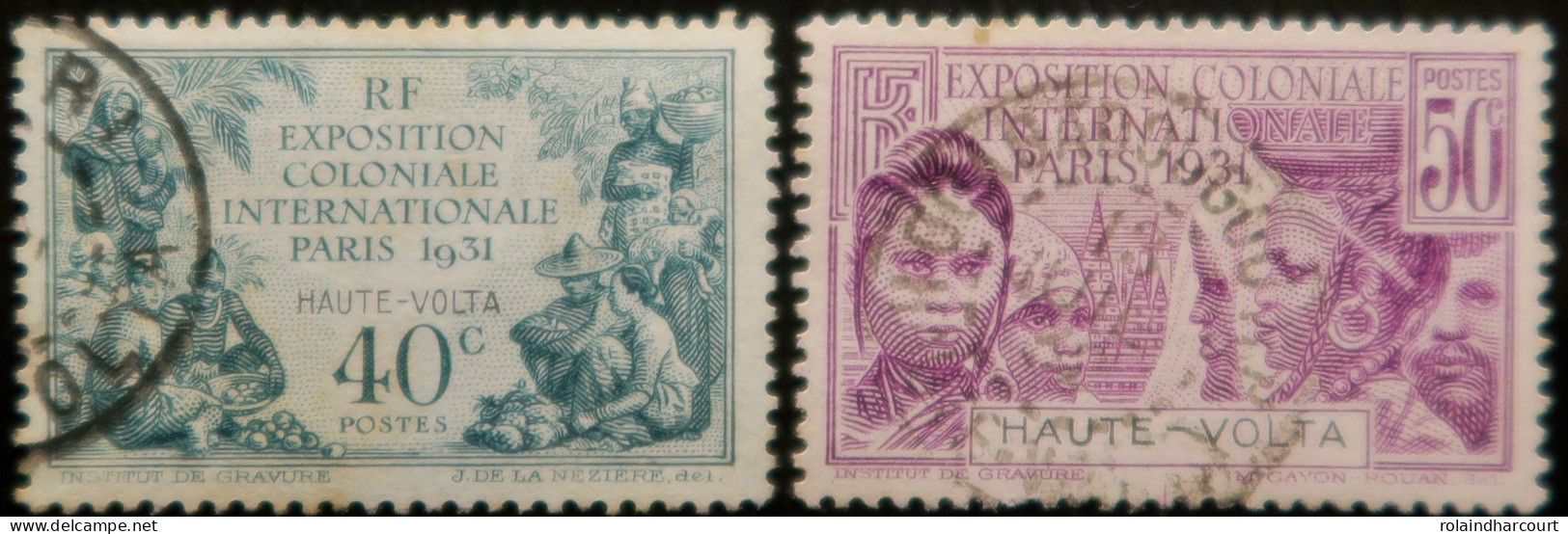 LP3137/495 - 1931 - COLONIES FRANÇAISES - HAUTE VOLTA - N°66-67 Oblitérés - Used Stamps
