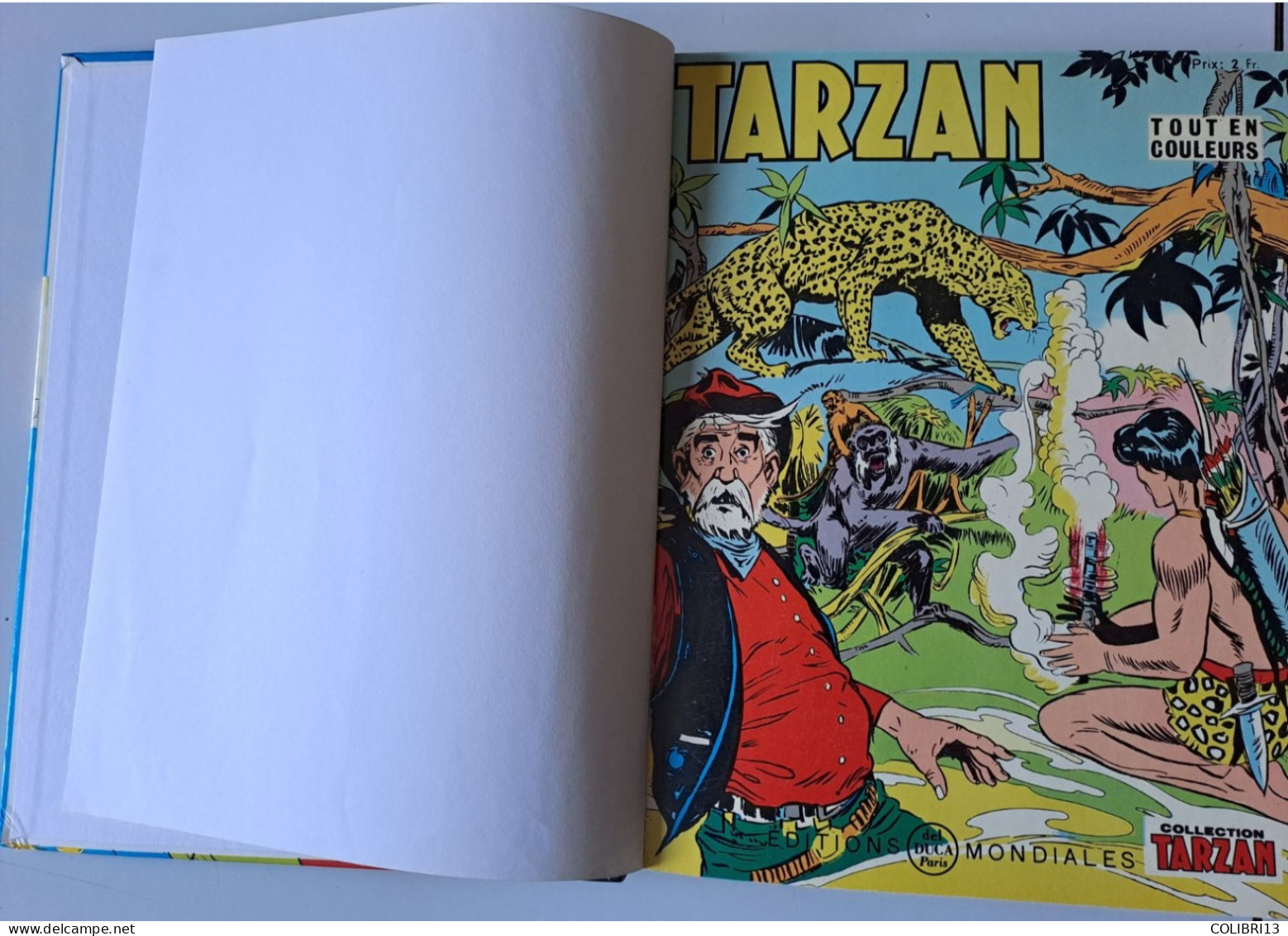 RECUEIL RELIE DE TARZAN 1967 éd. MONDIALES DEL DUCA Plastifiés Contient N°24 25 26 27 33 38 39 40 Bob LUBBERS Celardo... - Tarzan