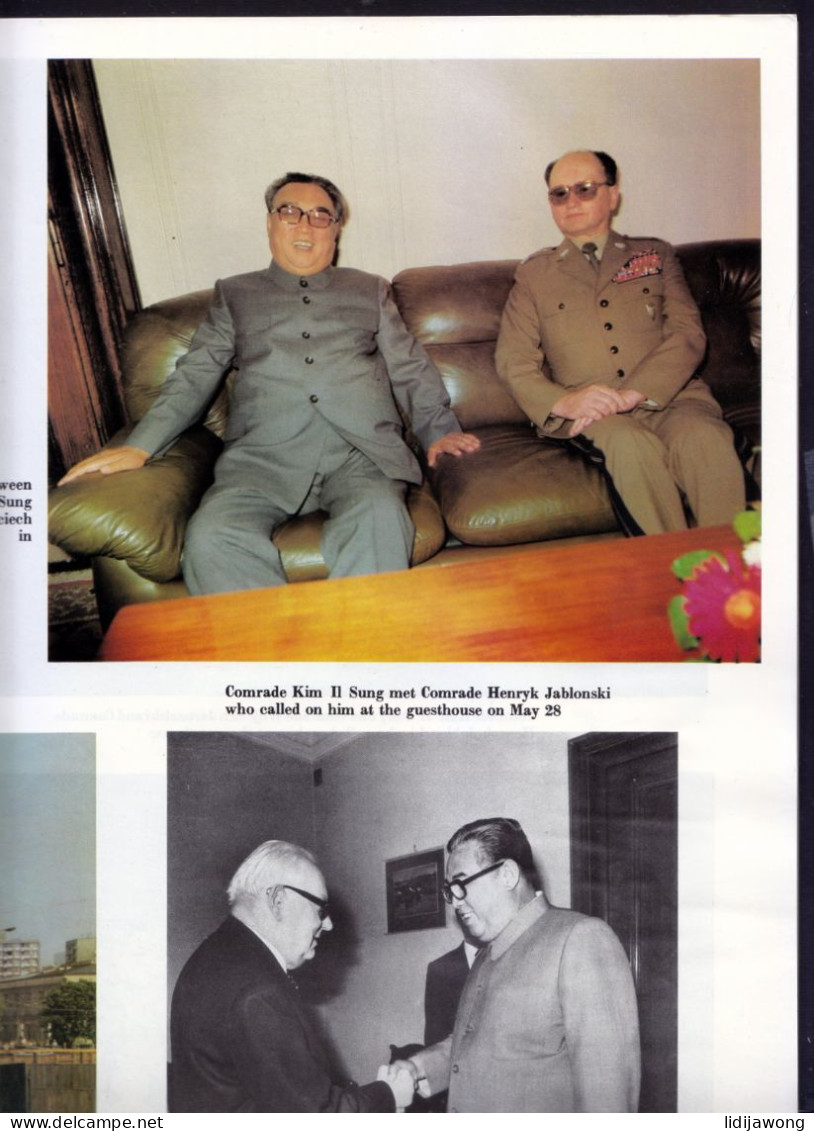 North Korea MAGAZINE Kim Il Sung's Visit To Poland,gdr,czech And Hungary 1984 (see Sales Conditions) - Corée Du Nord