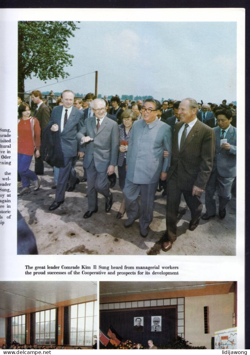 north korea MAGAZINE kim il sung's visit to poland,gdr,czech and hungary 1984 (see sales conditions)