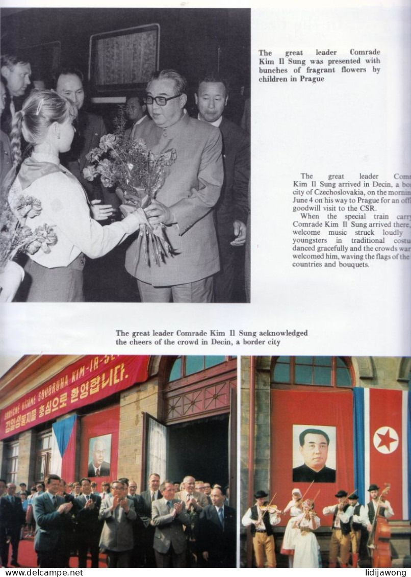 north korea MAGAZINE kim il sung's visit to poland,gdr,czech and hungary 1984 (see sales conditions)