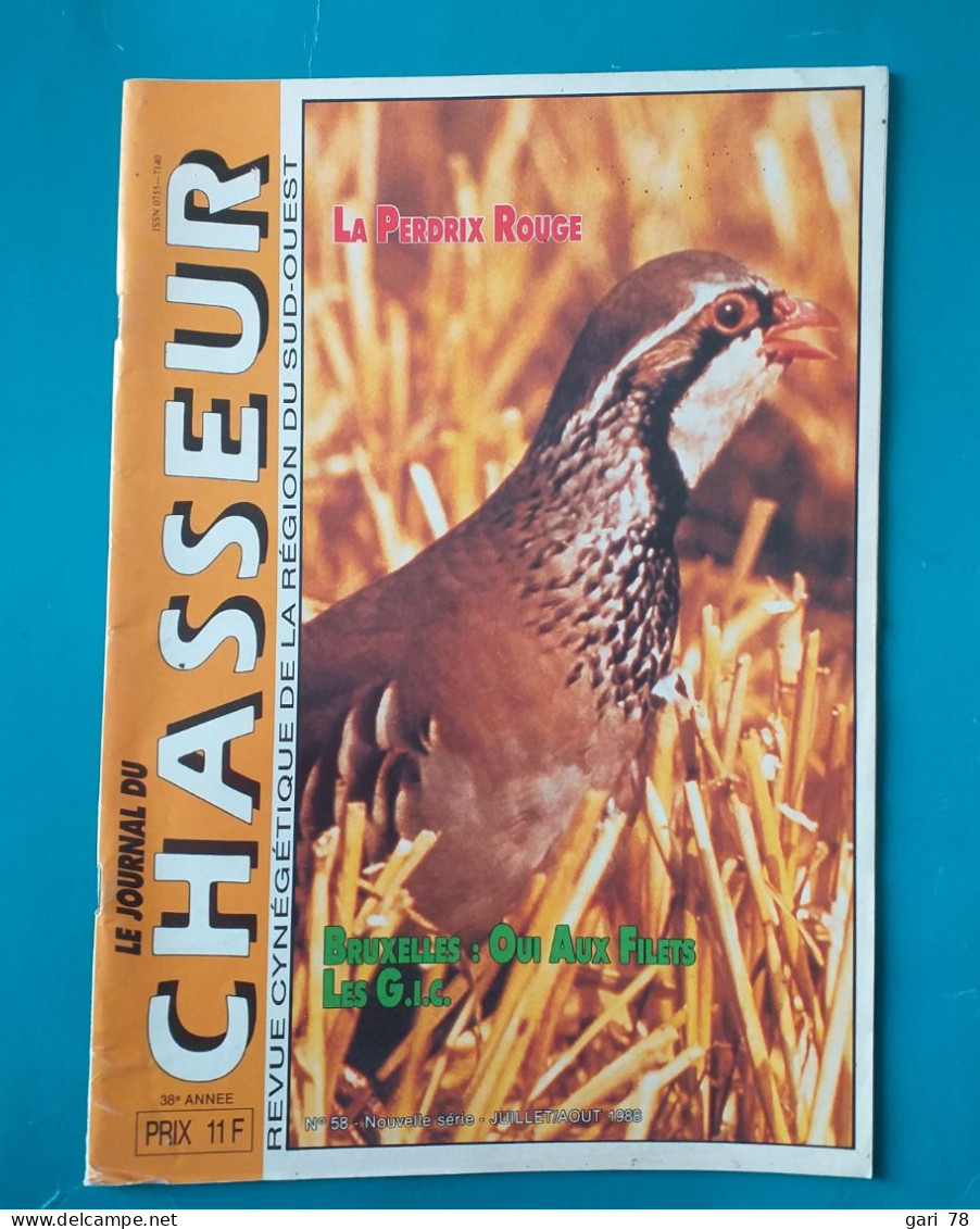 Lot de 10 revues "le journal du chasseur"  Revue cynégétique de la région du Sud Ouest