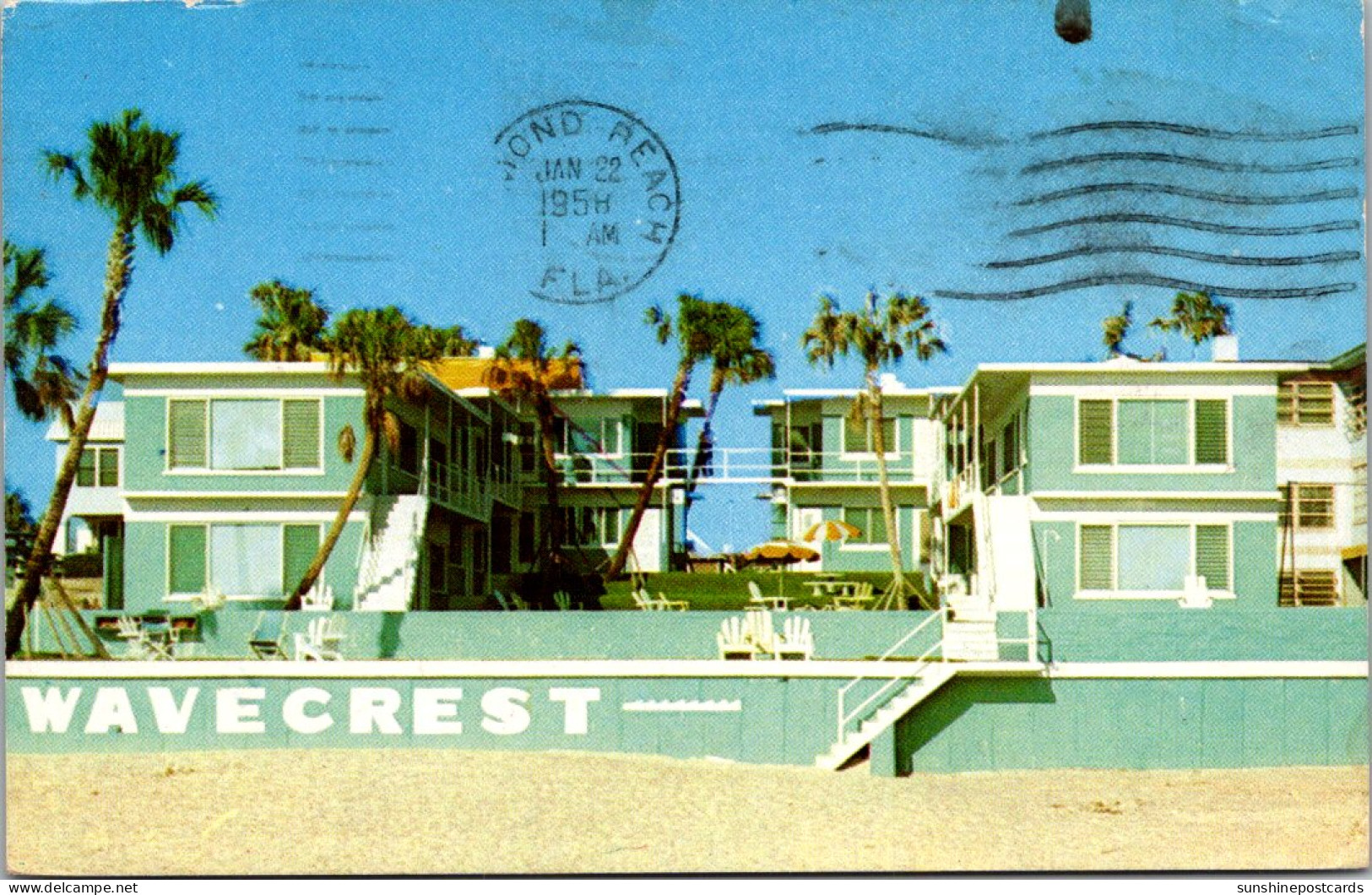 Florida Daytona Beach Wavecrest Apartments 1958 - Daytona