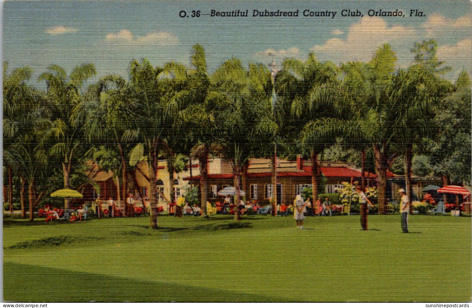 Florida Orlando Dubsdred Country Club 1948 Curteich - Orlando