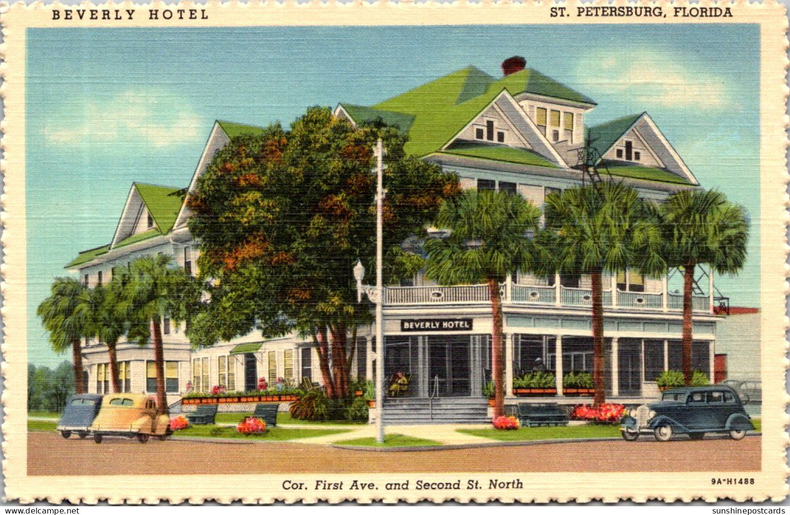 Florida St Petersburg The Beverly Hotel Curteich - St Petersburg