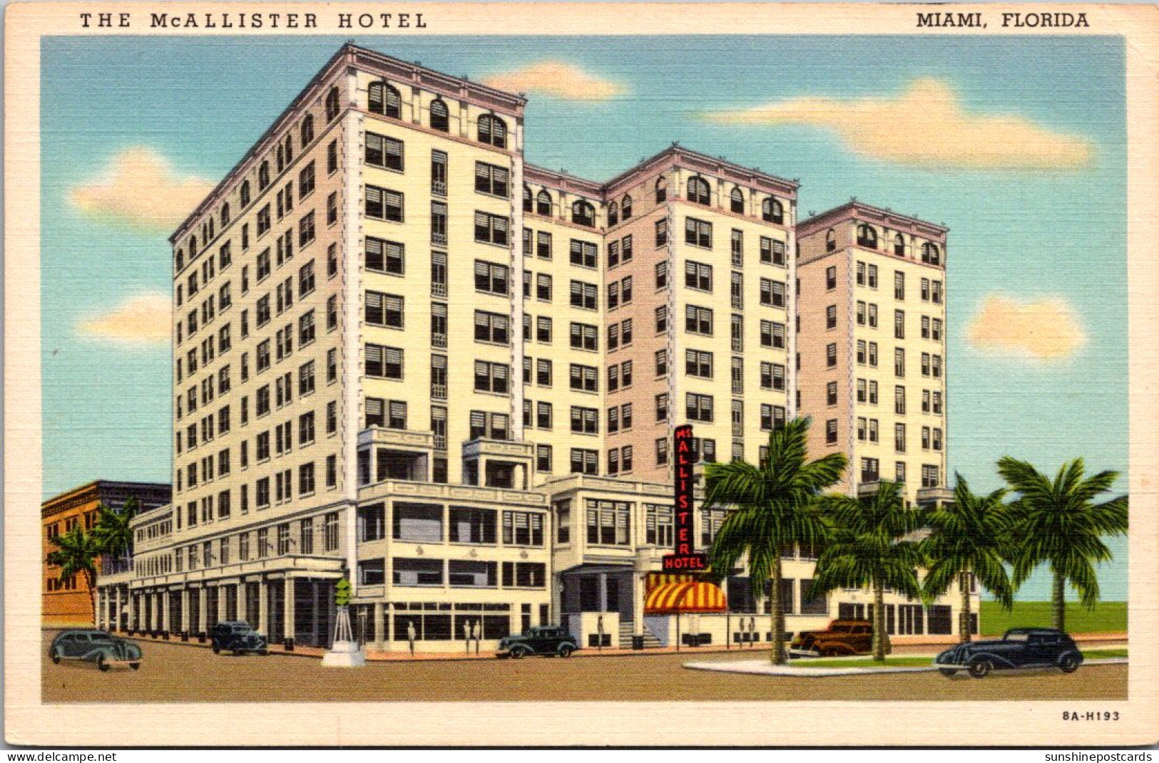 Florida Miami The McAllister Hotel Curteich - Miami