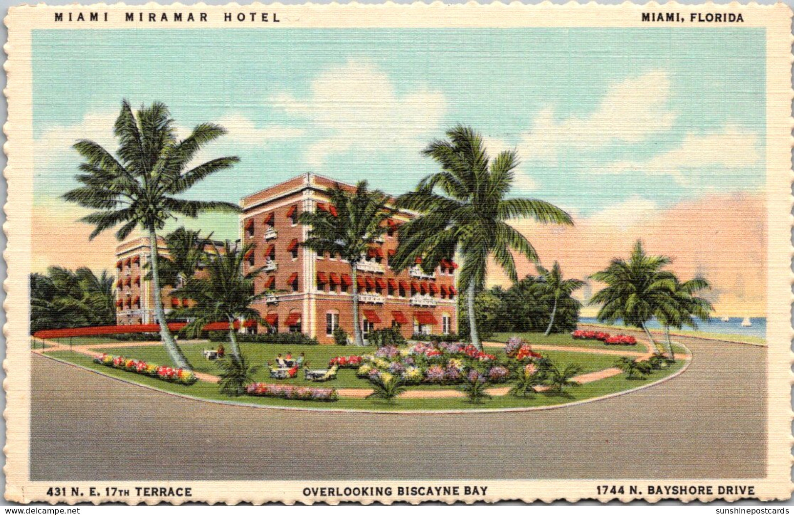 Florida Miami The Miramar Hotel Curteich - Miami