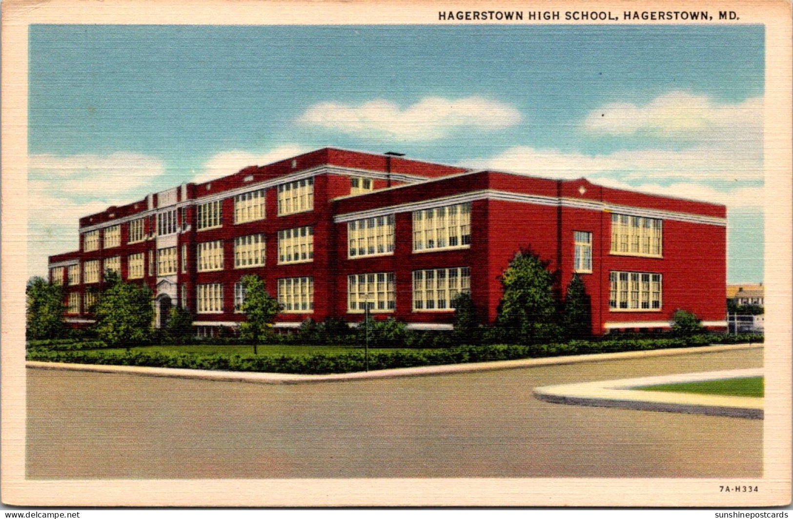 Maryland Hagerstown High School Curteich - Hagerstown