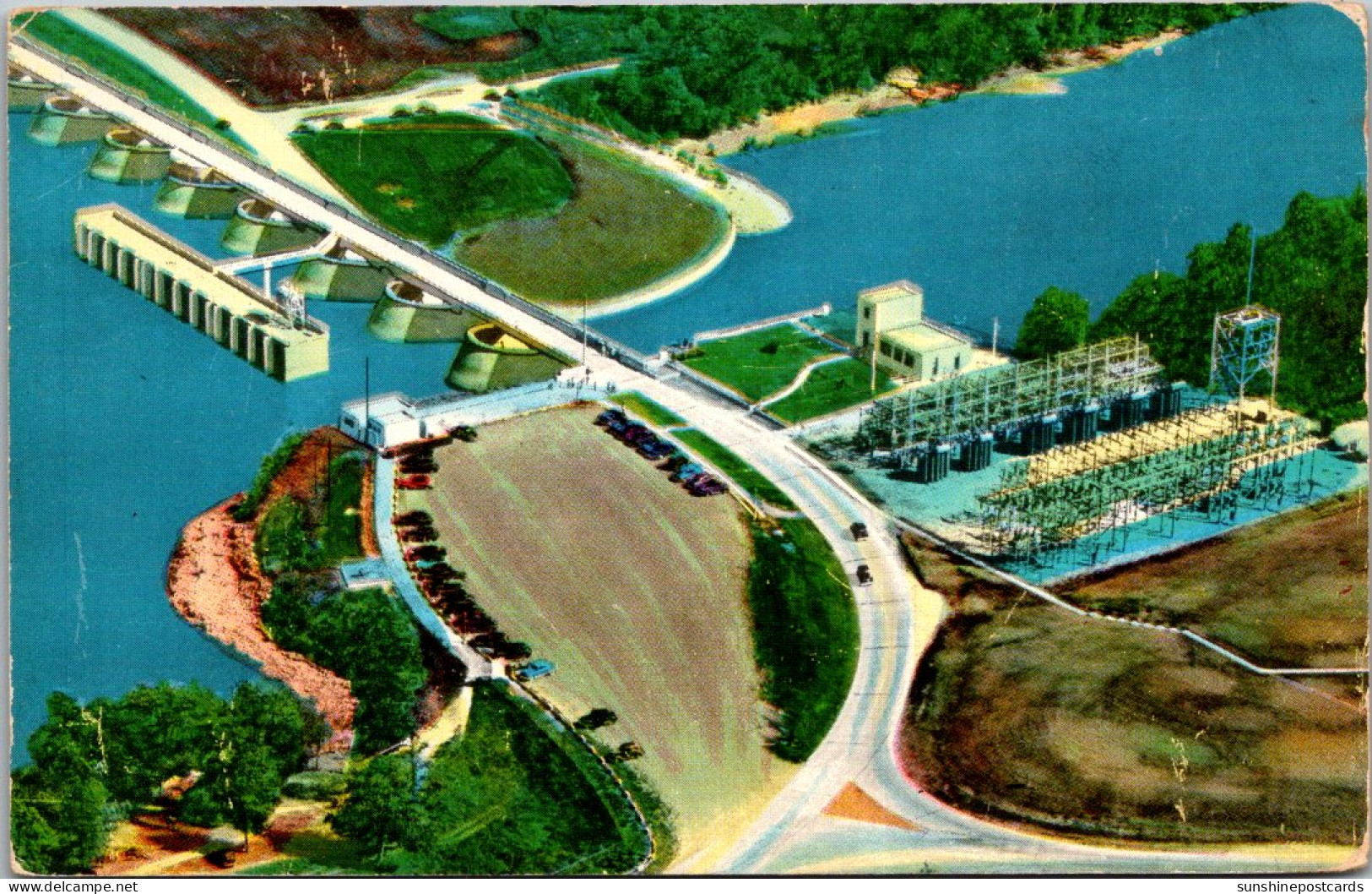 Oklahoma Aerial View Of Approach To Grand River Dam - Other & Unclassified