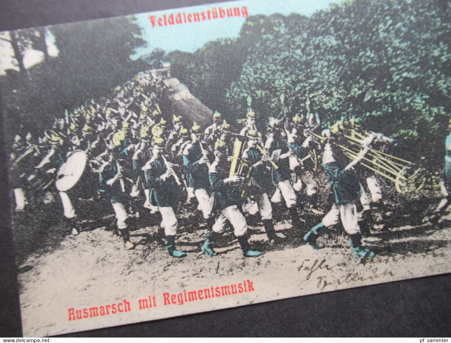 1911 AK Manöver / Soldaten Mit Musikinstrumenten Felddienstübung Ausmarsch Mit Regimentsmusik Stp. Lockstedter Lager - Manovre