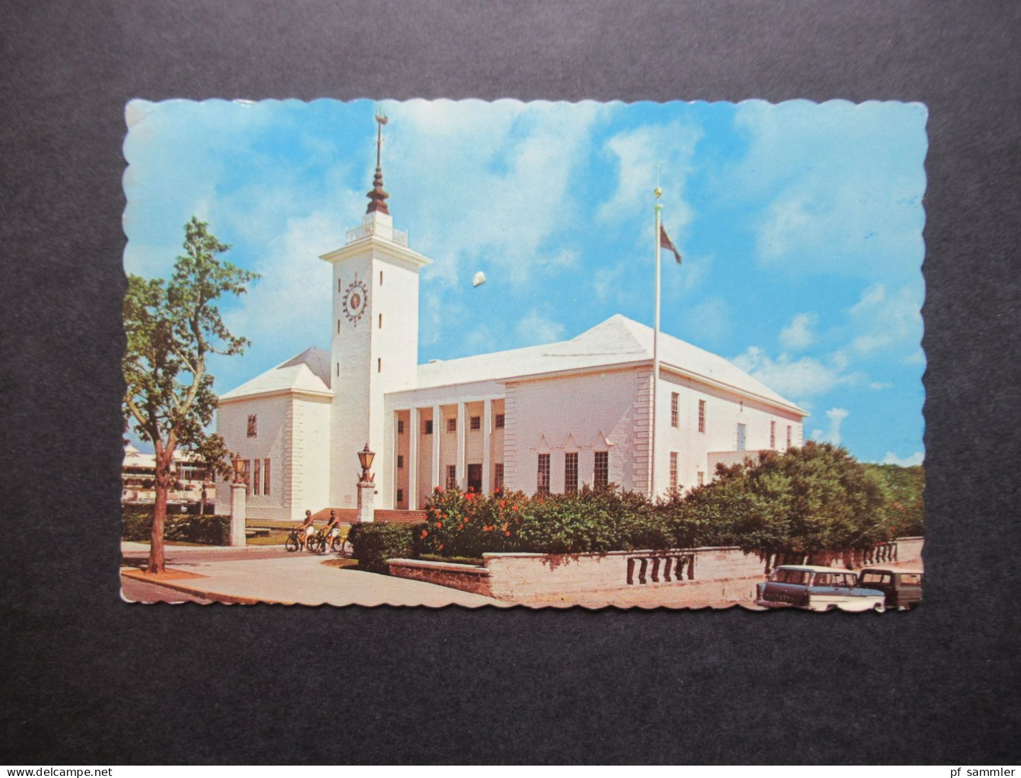 Foto AK 1970 Übersee Bermuda The City Hall Of Hamilton Capital Of Bermuda Stp. Come To Bermuda The Isles Of Beauty - Bermudes