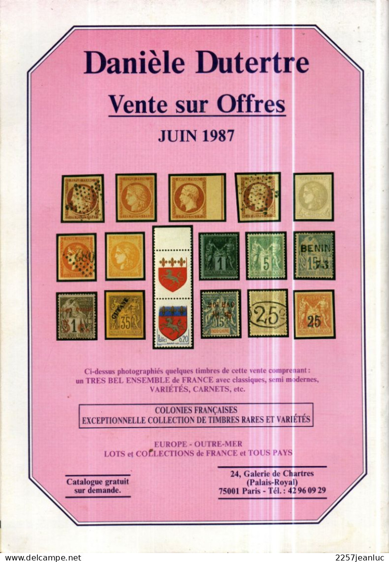 Magazine De La Philatélie * Timbroscopie N: 37  De Juin   1987 * Carnets  Timbres Lettres Et Divers ... - French (from 1941)