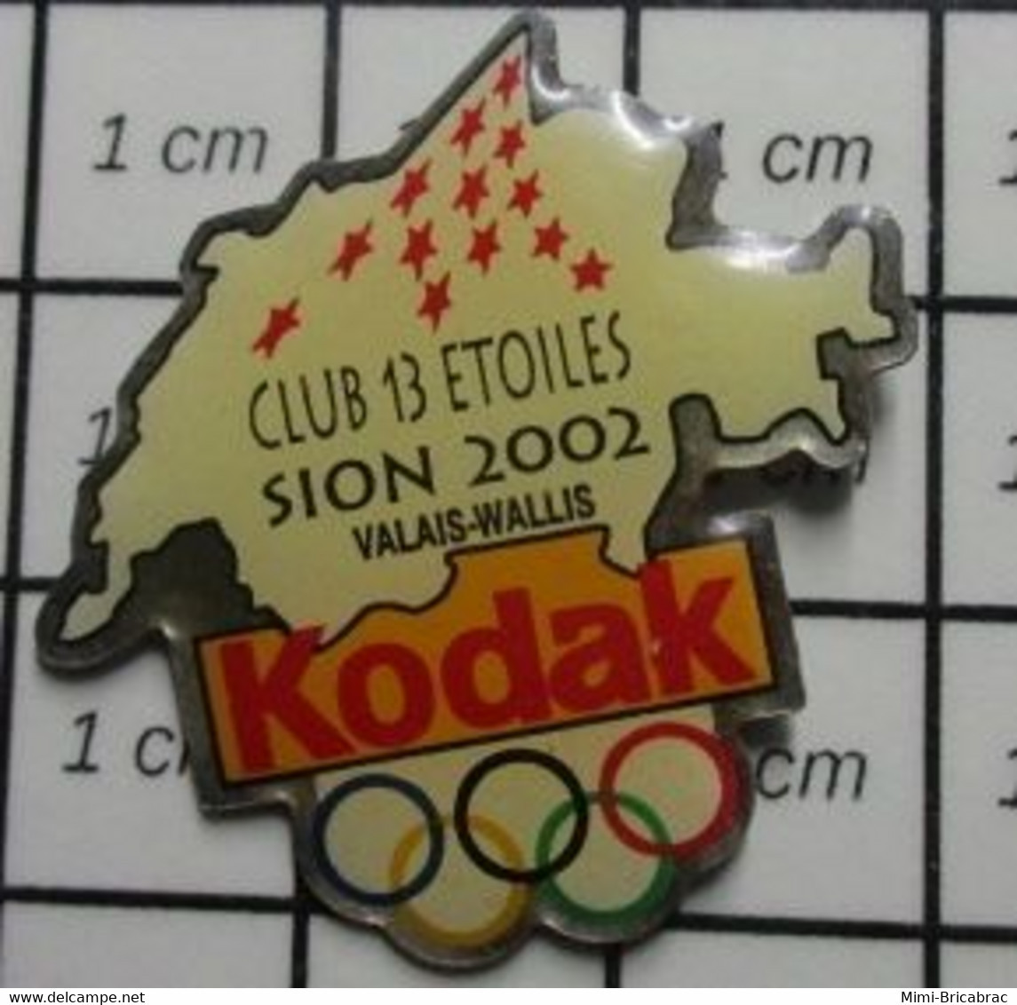 420 Pin's Pins / Beau Et Rare : PHOTOGRAPHIE / JEUX OLYMPIQUES KODAK CLUB 13 ETOILES SION 2002 VALAIS WALLIS - Photography