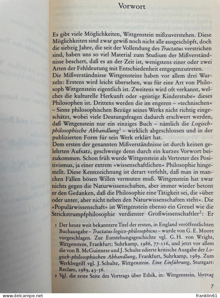 Texte Zum Tractatus, - Filosofía