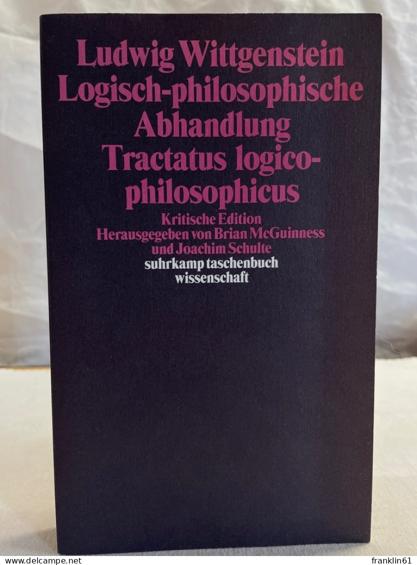 Logisch-philosophische Abhandlung : Tractatus Logico-philosophicus. - Filosofie