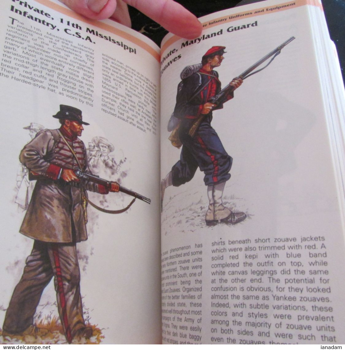 Illustrated Directory Uniforms And Equipment American Civil War Book - Inglés