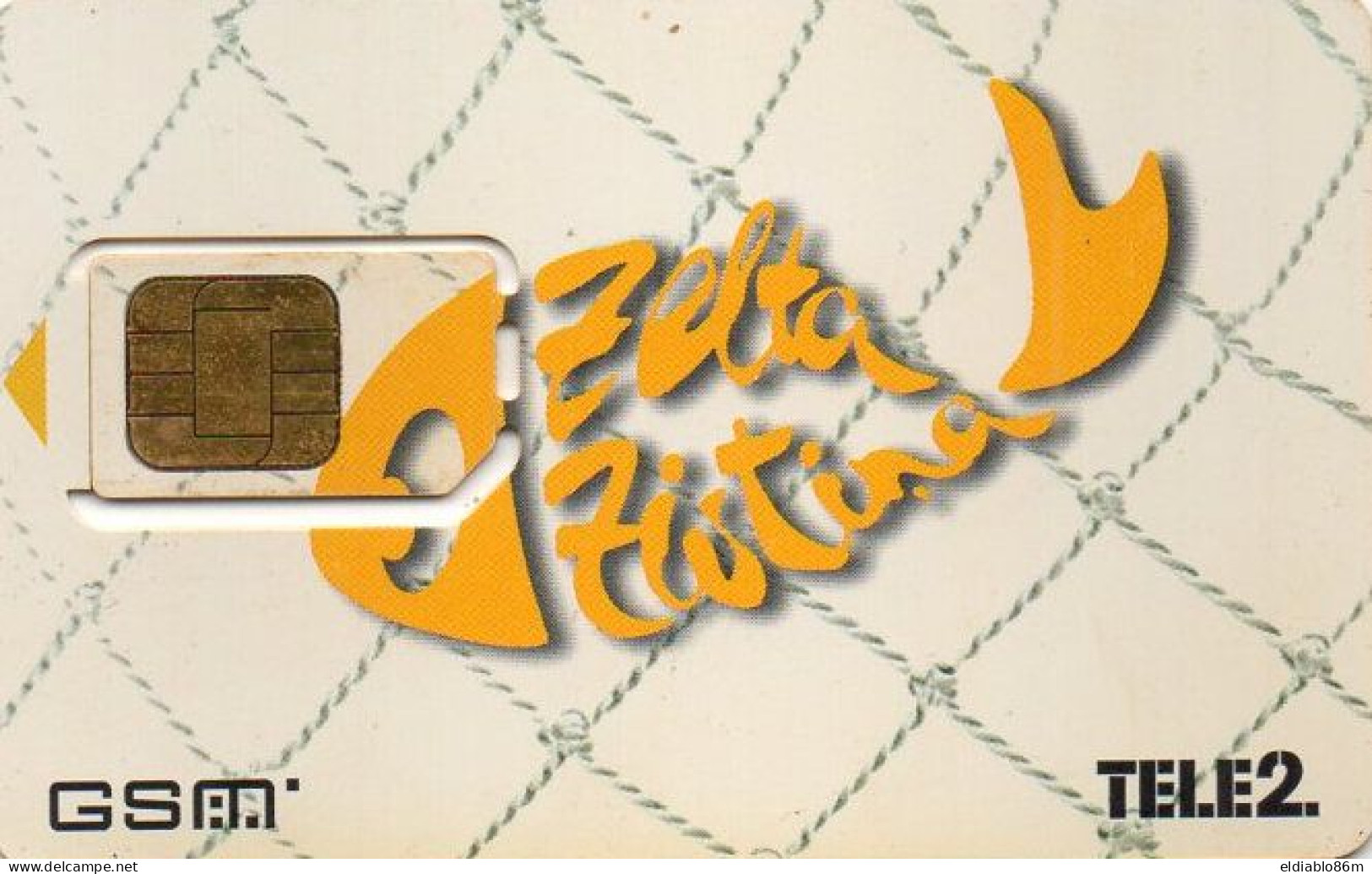 LATVIA - GSM CARD - TELE2 - YELLOW FISH - USED - Lettonia