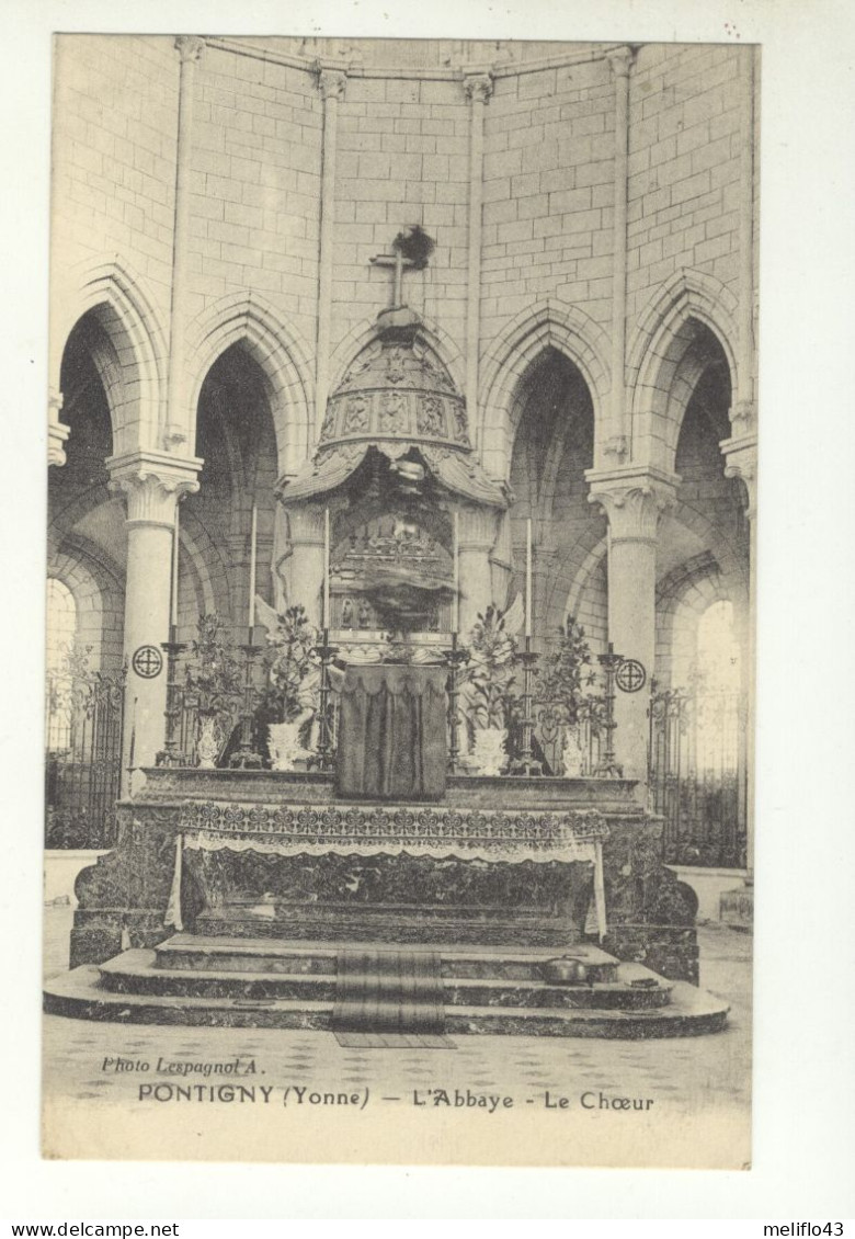 89/CPA - Pontigny - L'abbaye - Le Choeur - Pontigny