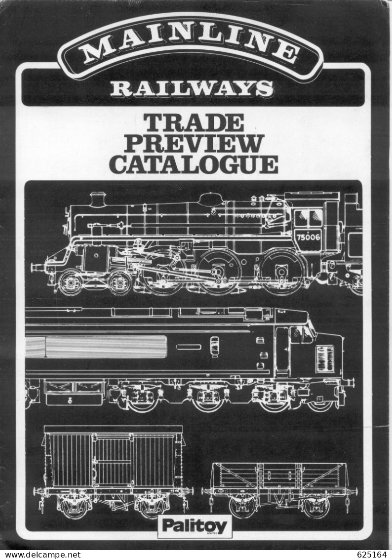 Catalogue MAINLINE 1976 OO GAUGE MODEL RAILWAYS TRADE PREVIEW - Inglese