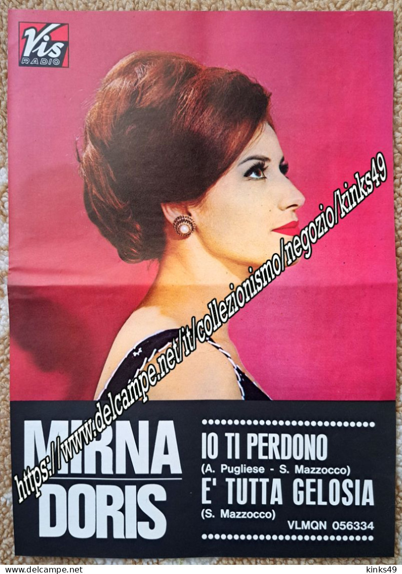 B245> < MIRNA DORIS > Pagina Pubblicità Per Il 45 Giri < Io Ti Perdono > GENNAIO 1966 - Affiches & Posters