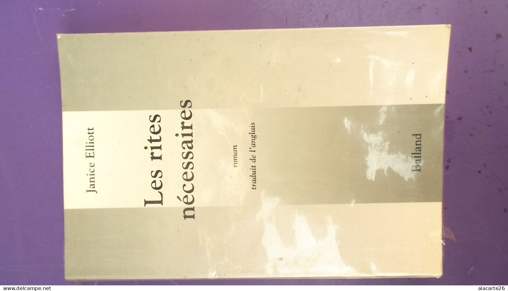 LES RITES NECESSAIRES / JANICE ELLIOTT - Novelas Negras