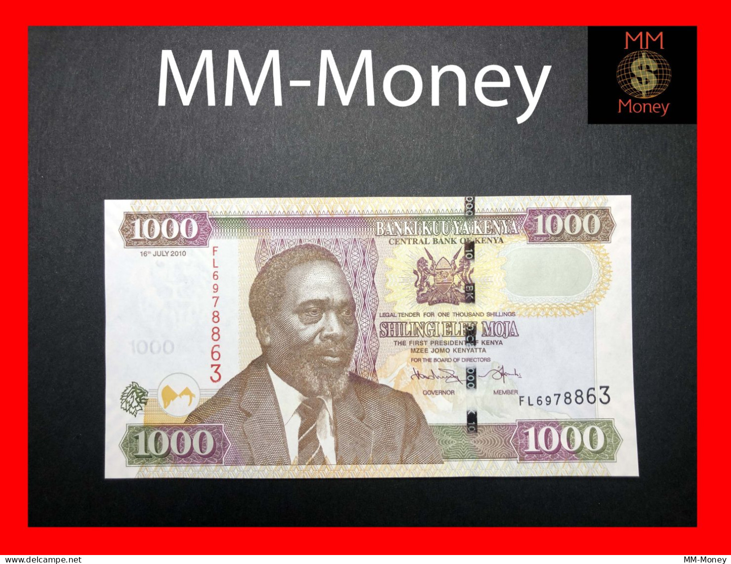 KENYA  1.000  1000  Shillings  16.7.2010   P. 51  UNC - Kenya