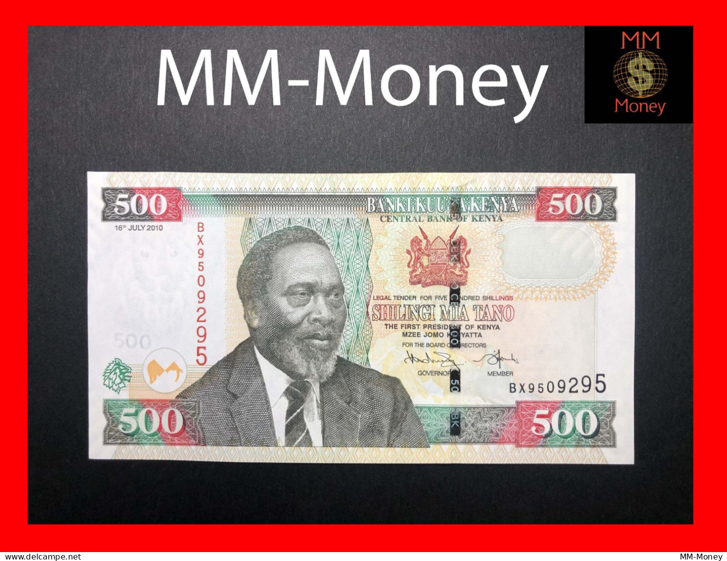 KENYA  500  Shillings  16.7.2010   P. 50  UNC - Kenya