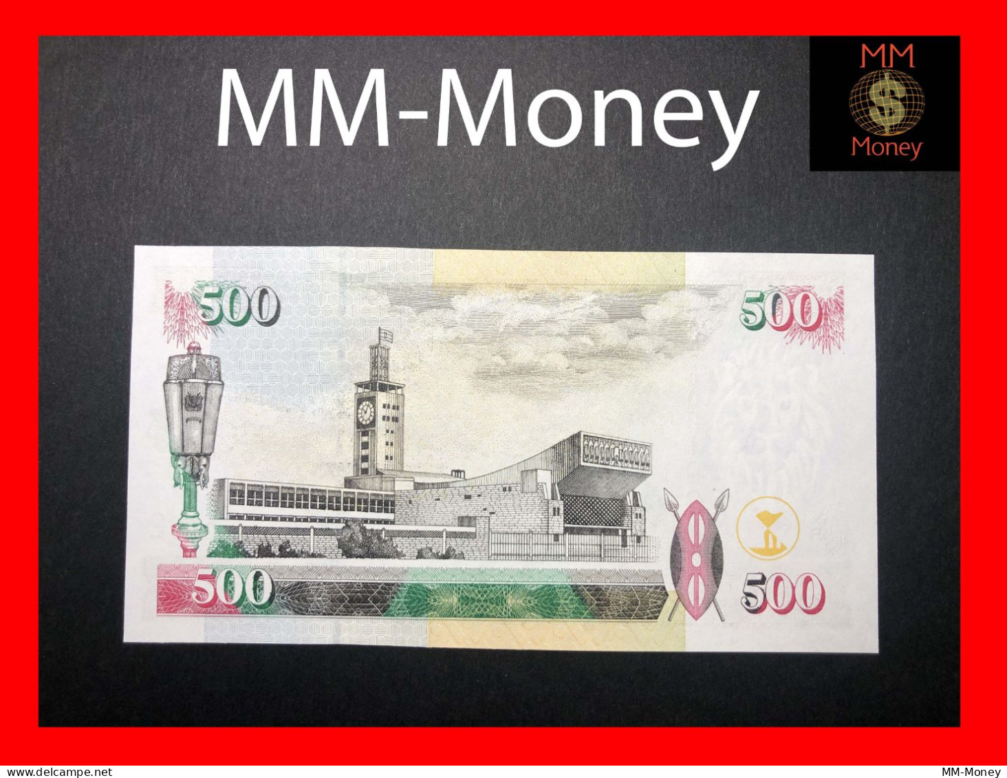 KENYA  500  Shillings  1.7.2001   P.  39 E   *scarce*     UNC - Kenya