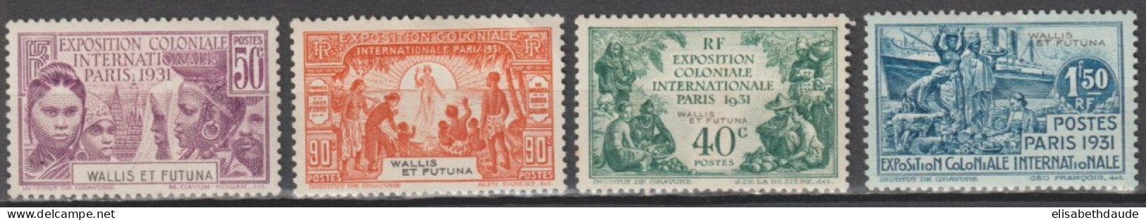 WALLIS ET FUTUNA - EXPO 1931 - YVERT N°66/69 * MLH - COTE = 52 EUR - Ongebruikt