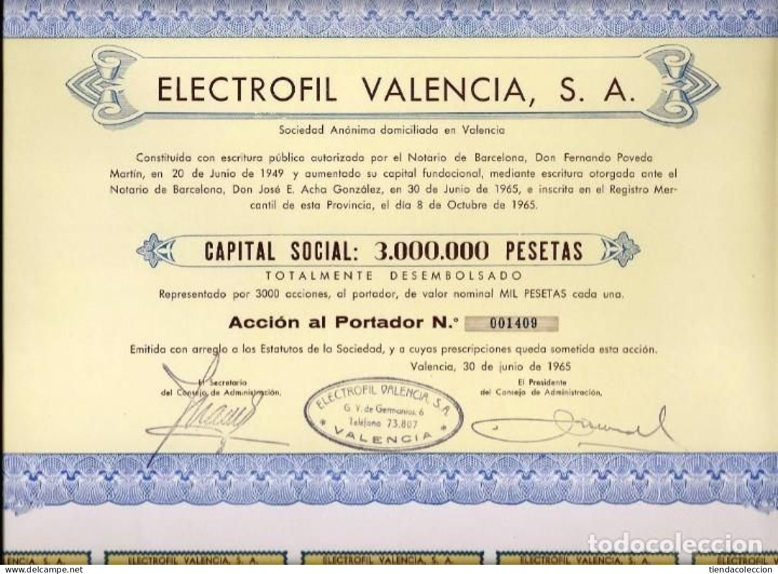 Electrofil Valencia, S. A. - Electricité & Gaz
