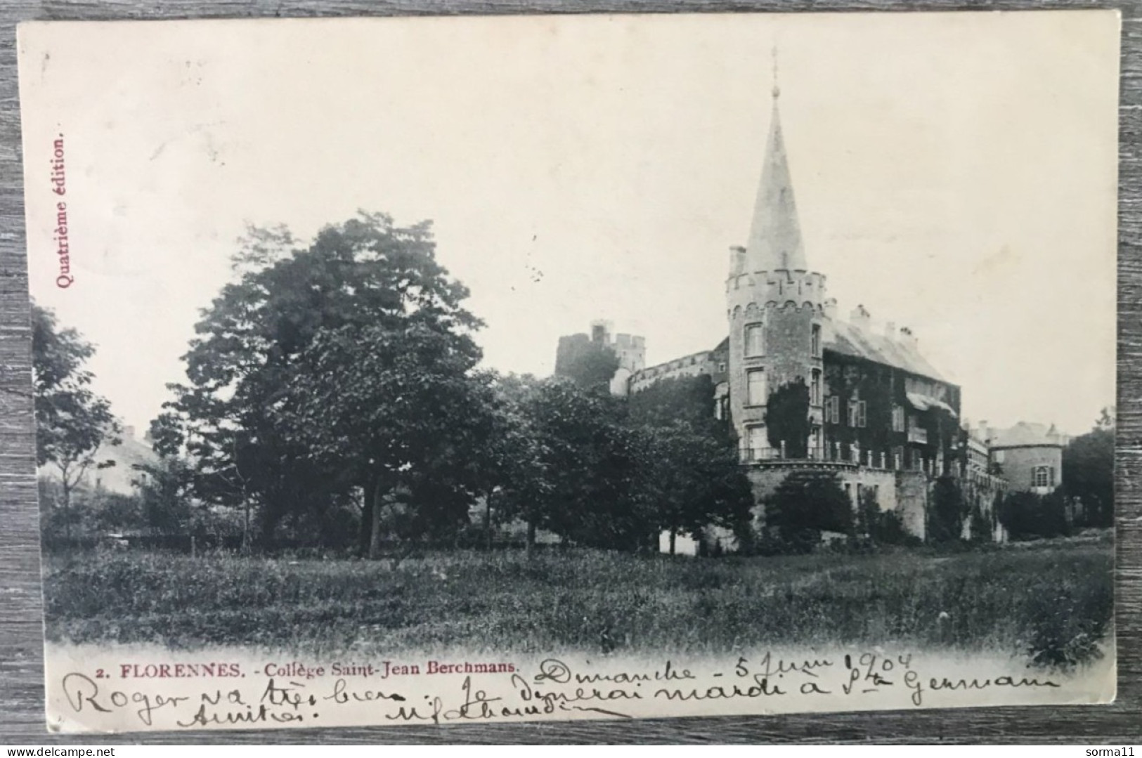 Lot De 2 CPA FLORENNES  (Belgique) Collège Saint Jean Berchmans - Florennes