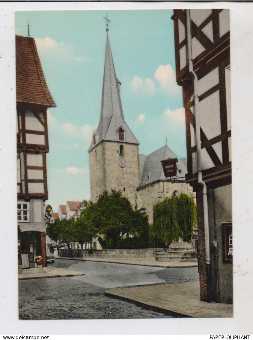 3508 MELSUNGEN, Stadtkirche, Foto Jungermann, Handcoloriert - Melsungen