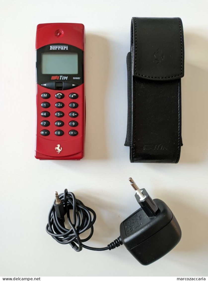 TELEFONO CELLULARE GSM F10 HAGENUK "FERRARI" TIM, ANNO 1997, CAVALLINO ROSSO - Lots - Collections