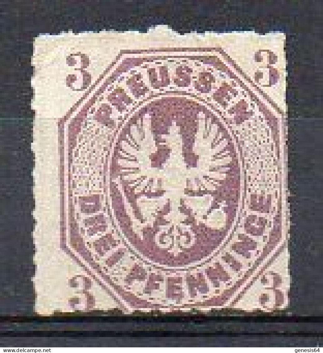 Preussen 1865 - Mi 19 A - (*) - Mint No Gum (2ZK13) - Neufs