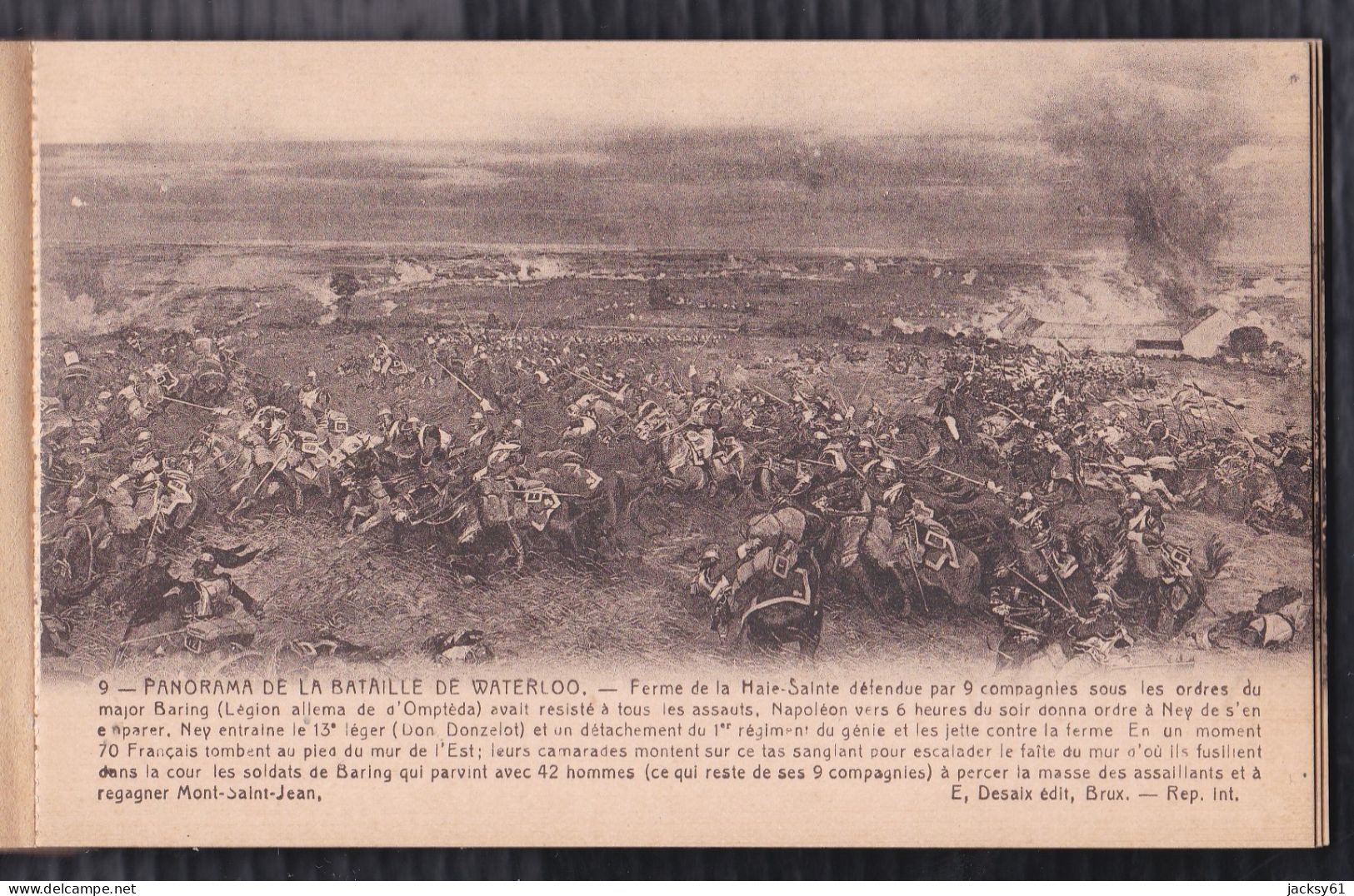 panorama de la bataille de waterloo - ( 12 cp)