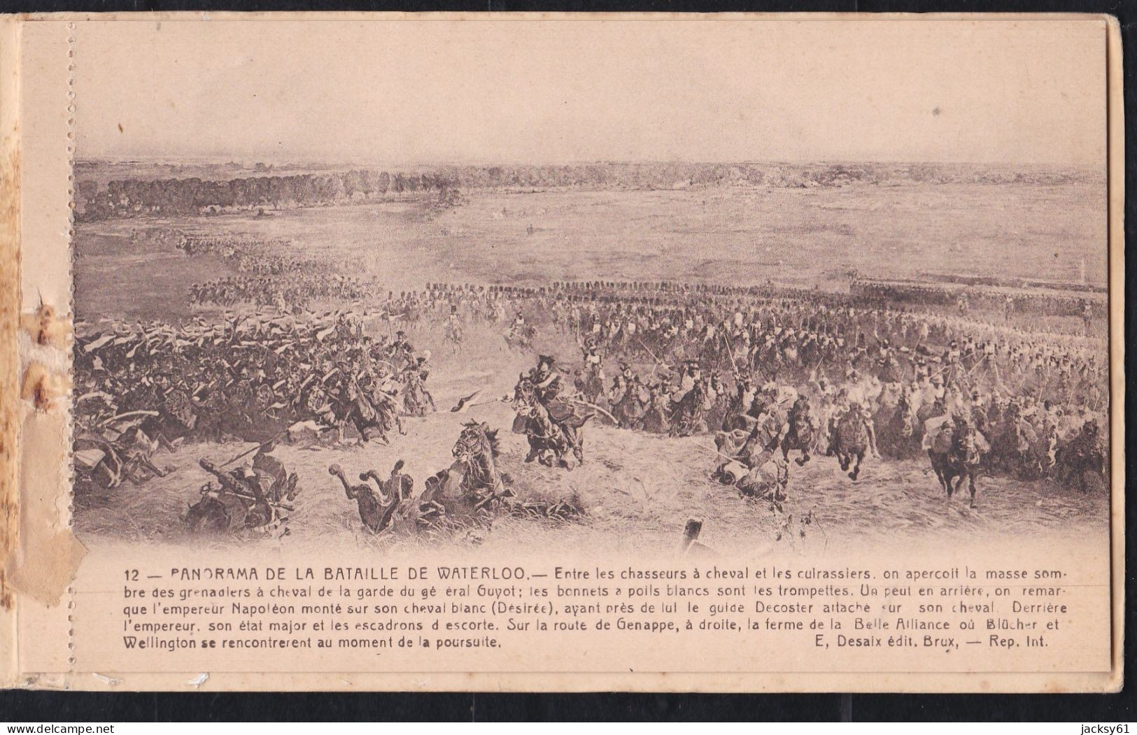 panorama de la bataille de waterloo - ( 12 cp)