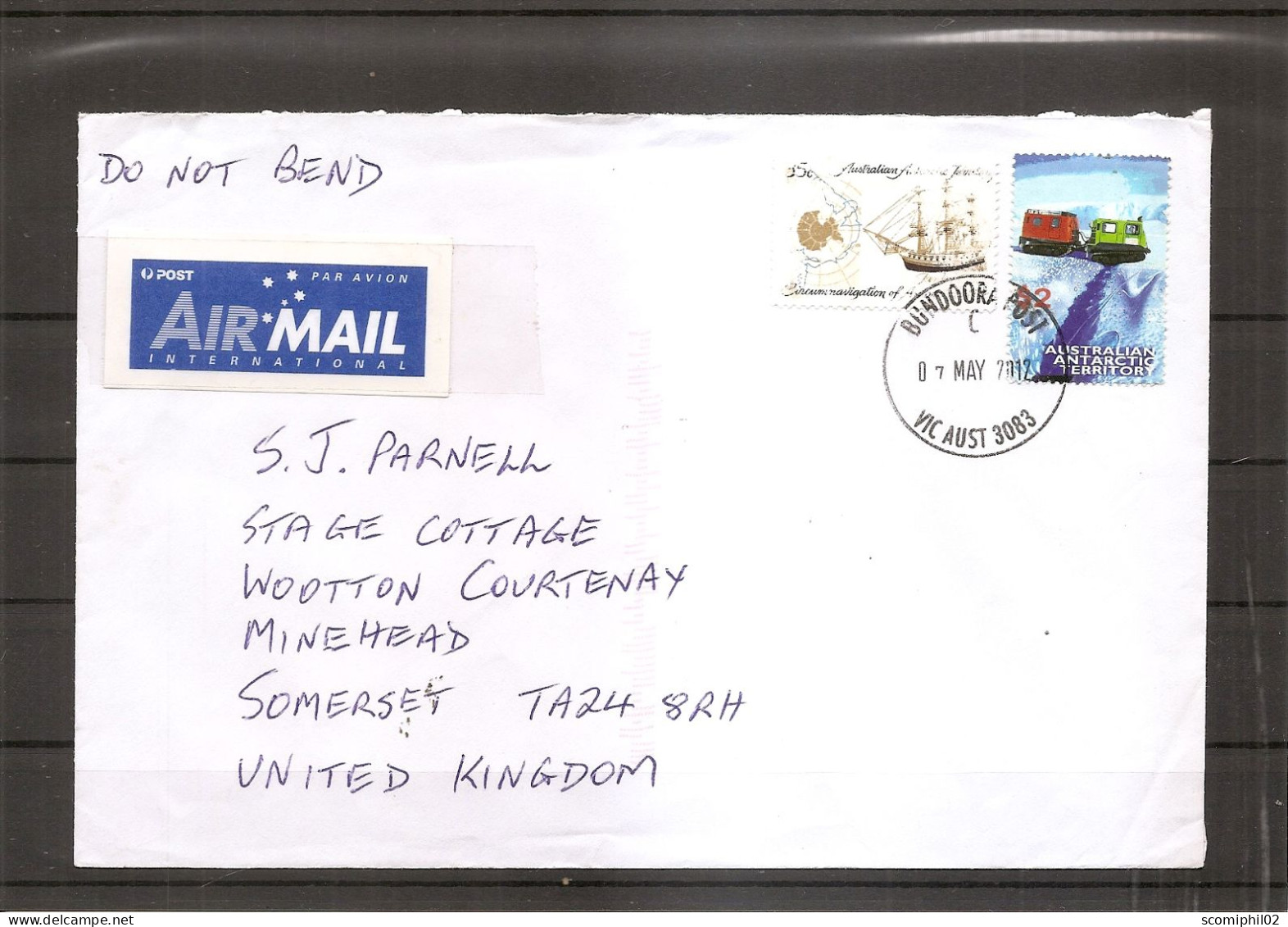 AAT ( Lettre Par Avion De 2012 De Bundoora Vers La Grande-Bretagne à Voir) - Lettres & Documents