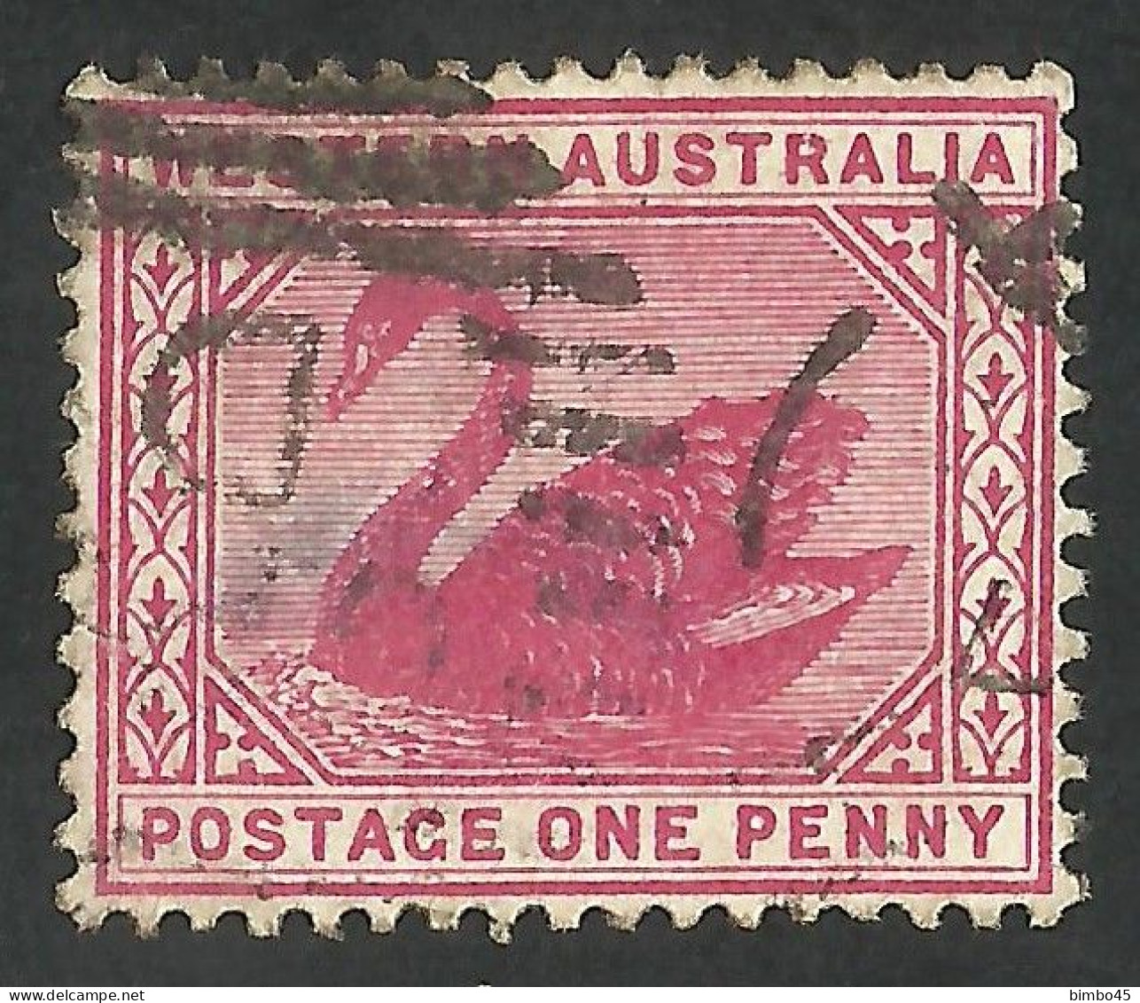 Error  Western Australia  1890 -- The Letter "R" Is Broken - Oblitérés