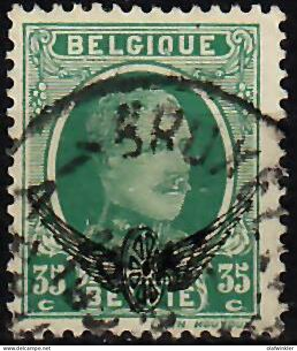 1929-30 Type "Houyoux". Zwarte Opdruk (gevleugeld Wiel); 35c COB S3 / Mi 3 / Sc O3 / YT S 3 Used / Oblitéré / Gestempelt - Usados