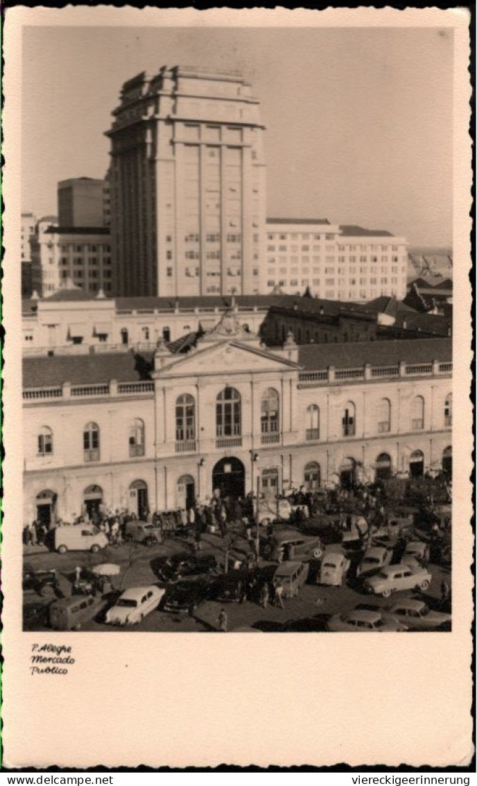 ! Photo Postcard Südamerika, Porto Alegre, Mercado Publico, Cars - Porto Alegre