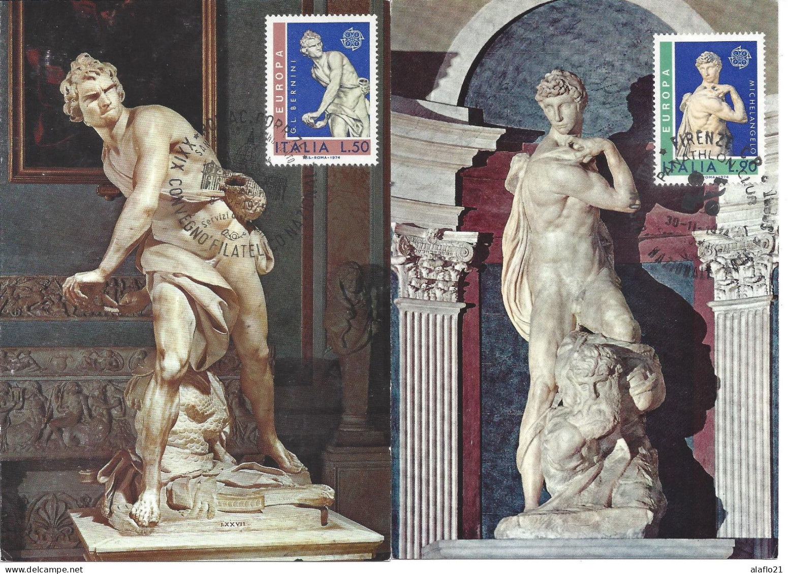 ITALIE - 2 CARTES MAXIMUM - Yvert N° 1171/72 - EUROPA - Maximumkaarten