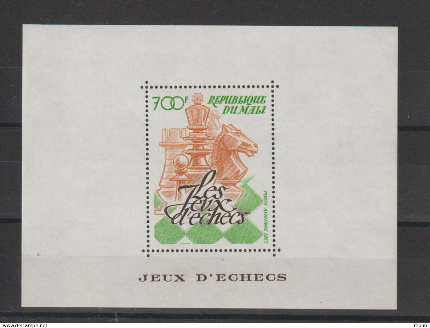 Mali 1983 Jeux D'échecs BF 21 ** MNH - Mali (1959-...)