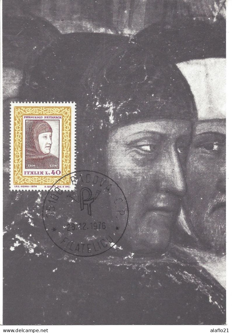 ITALIE - CARTE MAXIMUM - Yvert N° 1188 - PORTRAIT De PETRARQUE - Maximum Cards