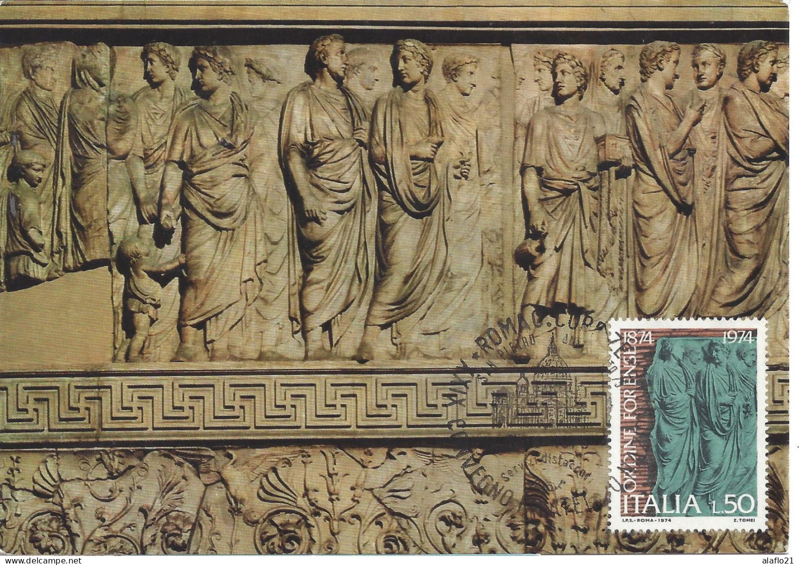 ITALIE - CARTE MAXIMUM - Yvert N° 1203 - CENTENAIRE CONSEIL De L'ORDRE Des AVOCATS - Maximumkaarten