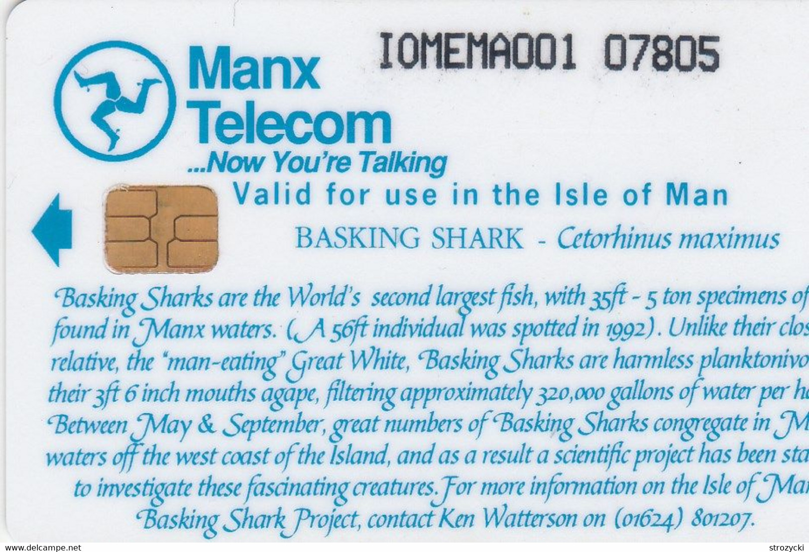Isle Of Man - Basking Shark - Isla De Man