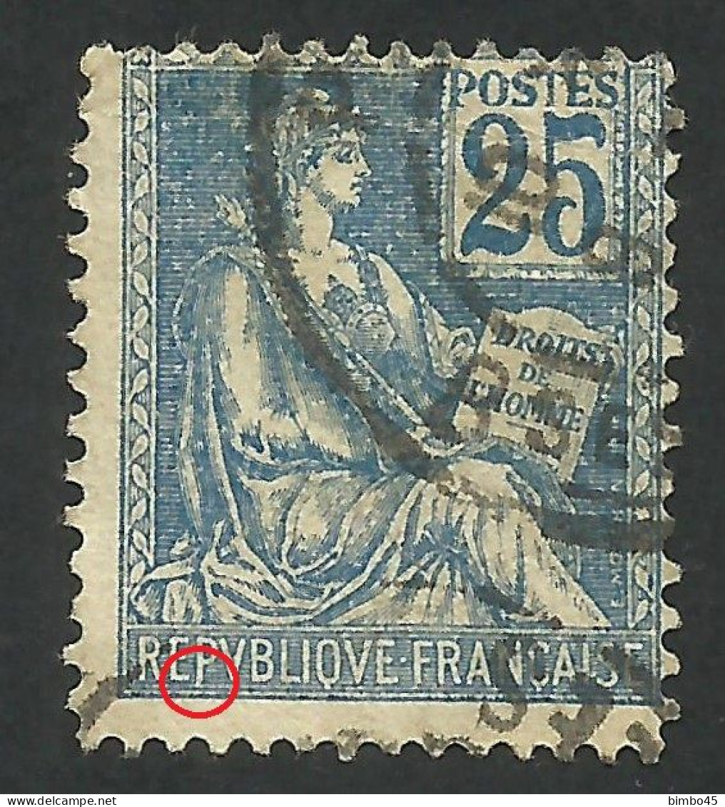 Error France 1902  -  The Letter ,, P " Extends Down - Used Stamps