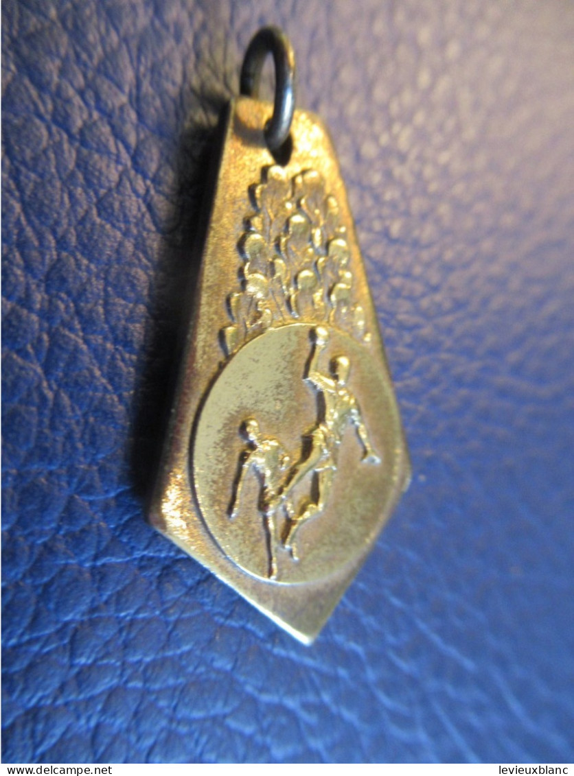 Médaille De Sport /Hand-ball/ Joueur Prêt à Marquer/Bronze Avec Décor Feuilles De Chêne / Vers 1930-1950       SPO448 - Other & Unclassified